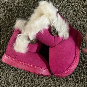 Cozy Pink Kids Boots